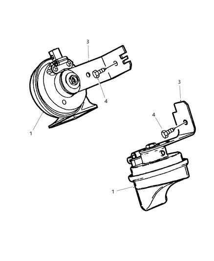 1999 Dodge Ram Van Horn Diagram