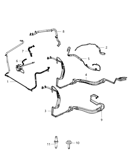 2011 Dodge Grand Caravan Power Steering Hose Diagram