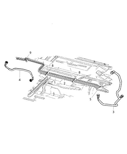 2008 Dodge Challenger Fuel Lines & Related Diagram