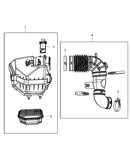 2012 Jeep Liberty Air Cleaner Diagram 1