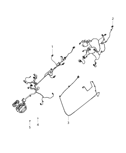 2017 Ram 3500 Wiring-Front Door Diagram for 68263821AC