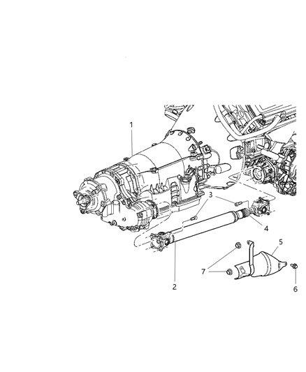 2008 Dodge Magnum Shaft , Drive , Front Diagram