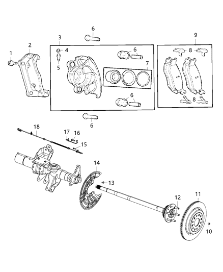 2021 Ram 1500 Sensor-Wheel Speed Diagram for 68262947AE