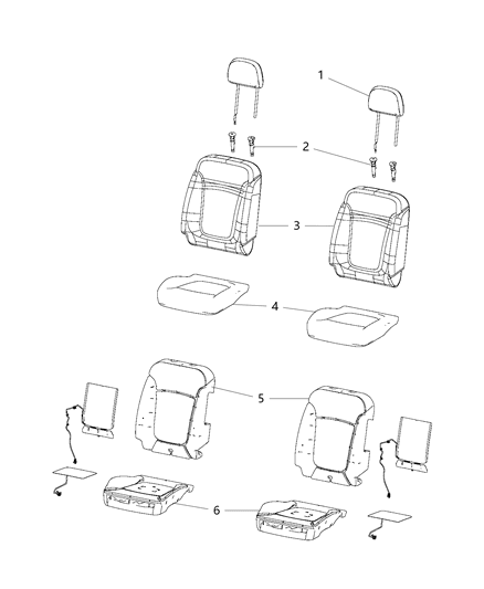 2020 Dodge Journey Front Seat, Bucket Diagram 2