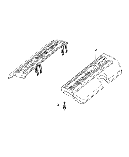 2017 Dodge Charger Cover-Ignition Coil Diagram for 68190056AD