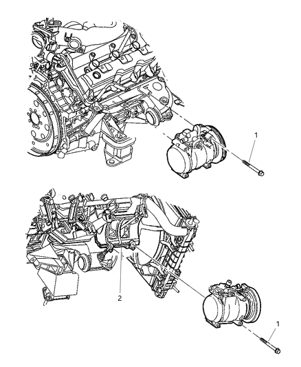 2000 Chrysler Concorde Compressor Mounting Diagram