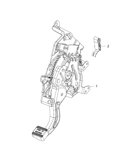 2018 Dodge Grand Caravan Switch, Parking Brake Diagram