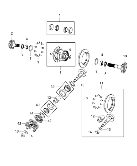 2016 Dodge Viper Cv Intermediate Shaft Rear Diagram for 68203472AA