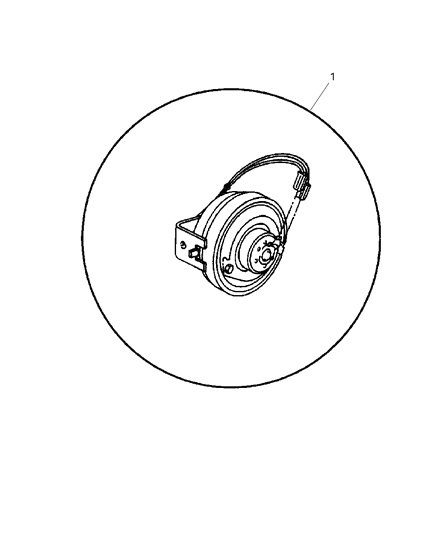 2004 Dodge Dakota Horn Diagram for 56043073AG