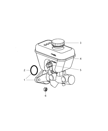 2007 Jeep Grand Cherokee Brake Master Cylinder Diagram