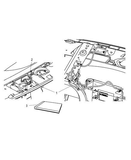 2009 Dodge Ram 5500 Dvd-Geographic Database Diagram for 5064033AG