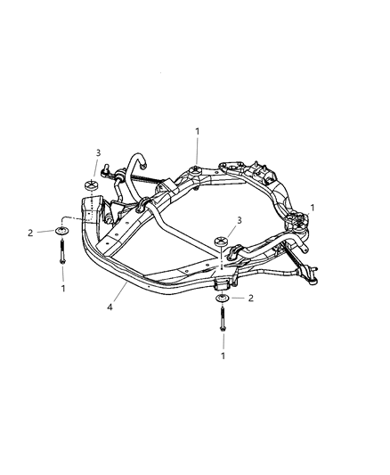 2003 Chrysler 300M Cradle To Body Mounting Diagram