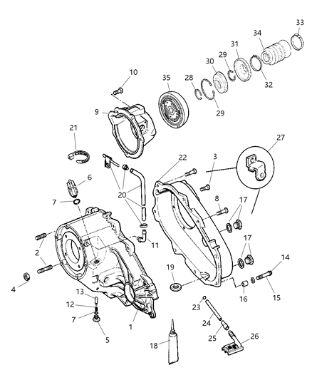 2002 Jeep Liberty Boot-Output Shaft Diagram for 5072327AA