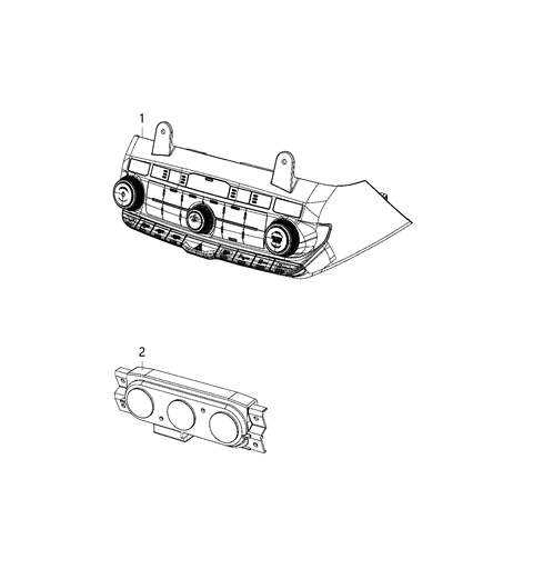 2021 Dodge Durango Switches - Heater & A/C Diagram