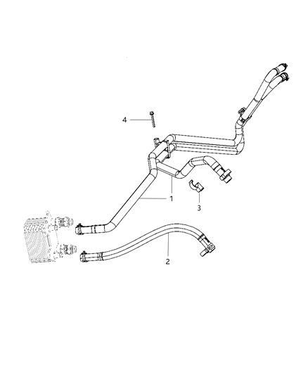 2005 Dodge Ram 1500 Plumbing - Heater Diagram 3