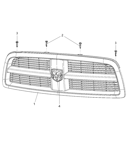 2010 Dodge Ram 4500 Grille Diagram