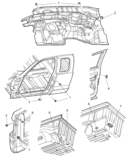 2000 Dodge Dakota Plug Diagram for 55257378AA