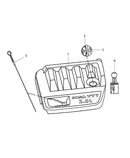 2007 Jeep Patriot Engine Covers And Components Diagram 2