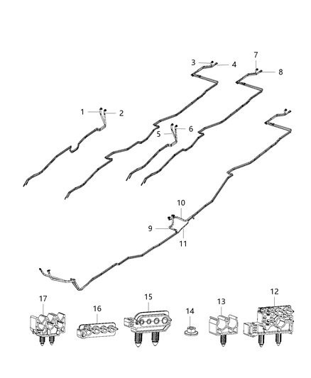 2013 Ram 4500 Clip-Tube Diagram for 5146949AB