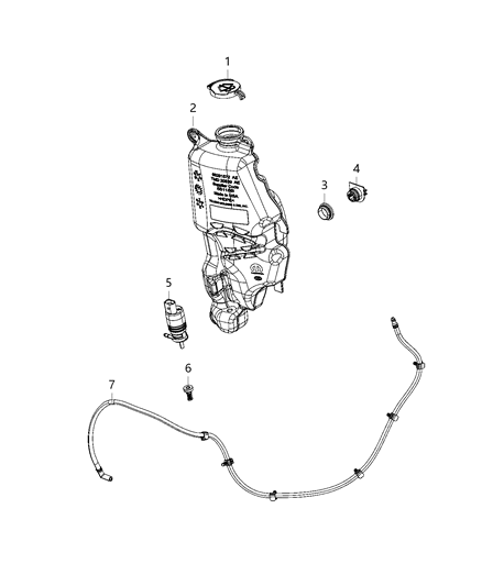 2020 Ram 1500 Washer System, Front Diagram 2