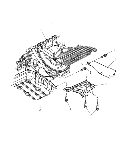 2003 Chrysler Sebring Sedan & Convertible Structural Collar Diagram 2