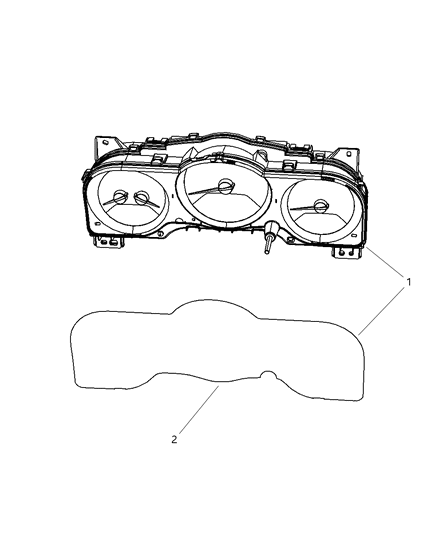 2011 Jeep Liberty Cluster-Instrument Panel Diagram for 5172924AB