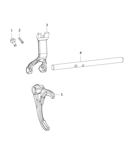 2021 Jeep Wrangler Fork-Fork-Shift Diagram for 68332814AB