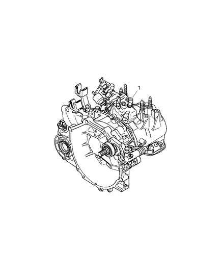 2004 Dodge Stratus Transaxle Assembly Diagram 1