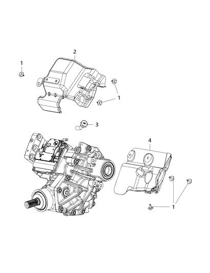 2020 Chrysler Pacifica Case & Related Parts Diagram 1