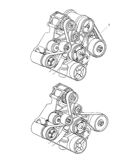 2006 Dodge Ram 1500 Drive Belts Diagram 3