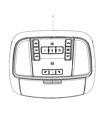 2013 Dodge Durango Console-Overhead Diagram for 1UC611DAAB