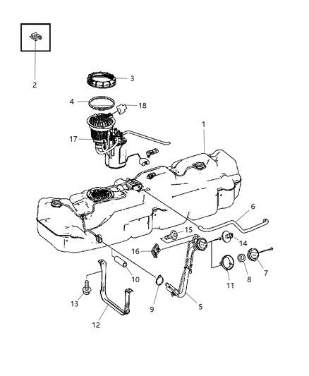 2009 Dodge Sprinter 3500 Fuel Pump Module Diagram