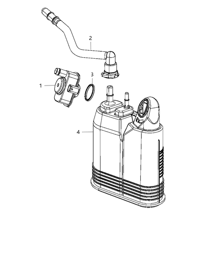 2011 Dodge Durango Vapor Canister & Leak Detection Pump Diagram