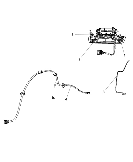 2010 Dodge Ram 2500 Handle-TAILGATE Diagram for 68044906AC