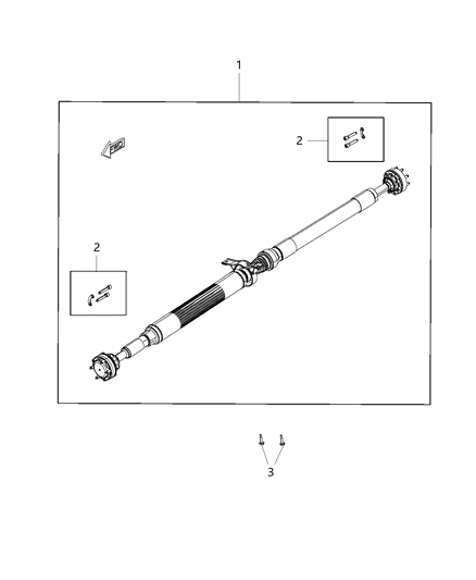 2019 Dodge Challenger Drive Shaft Diagram for 68312786AC