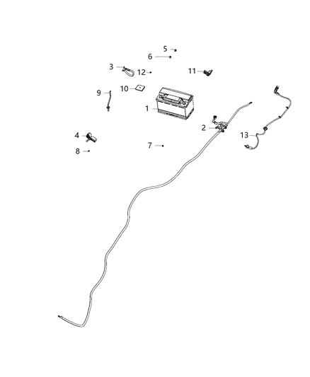 2018 Chrysler 300 Battery-Storage Diagram for BK0H8850AA