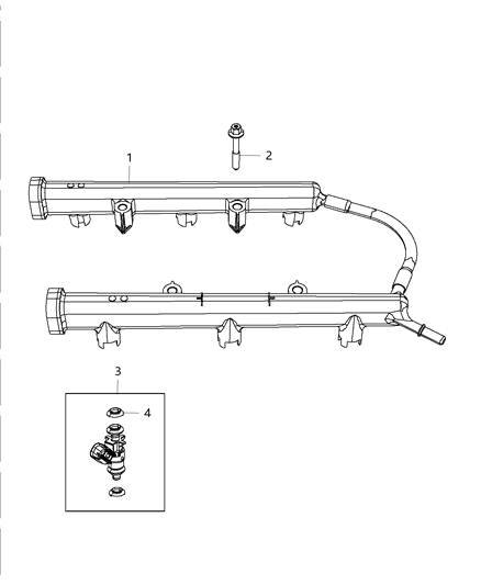2015 Dodge Journey Injector-Fuel Diagram for 5184085AD