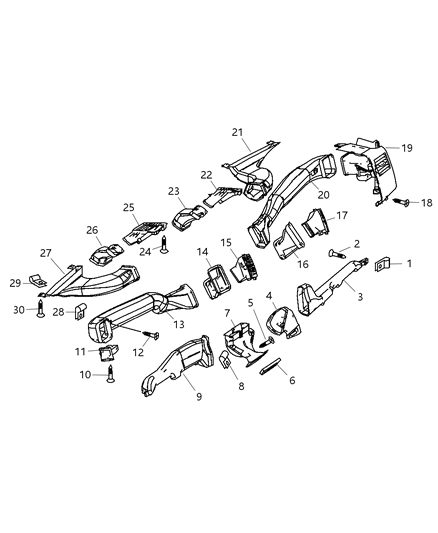 2007 Dodge Sprinter 3500 Screw-Tapping Diagram for 6104510AA