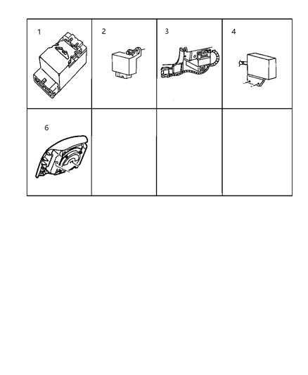 2000 Dodge Ram 2500 Quad & Club Cab Modules Diagram