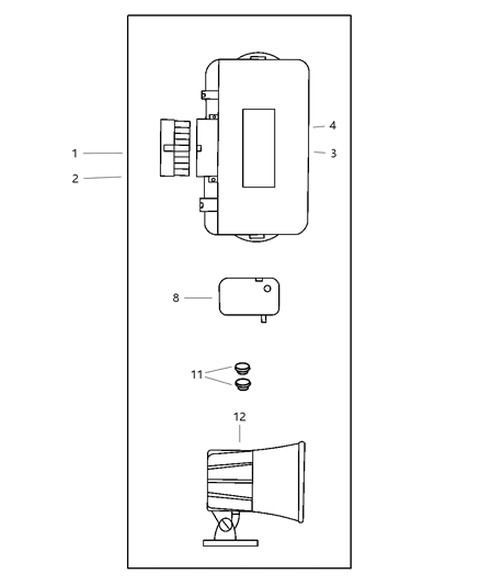 2000 Dodge Ram 2500 Module Diagram for 4883257