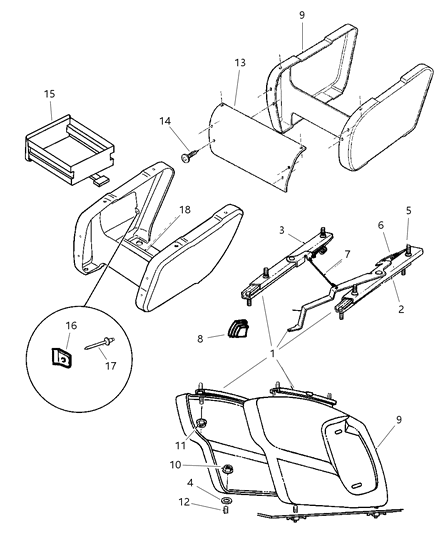 1997 Dodge Ram Wagon Washer-Sealing Diagram for 55135290