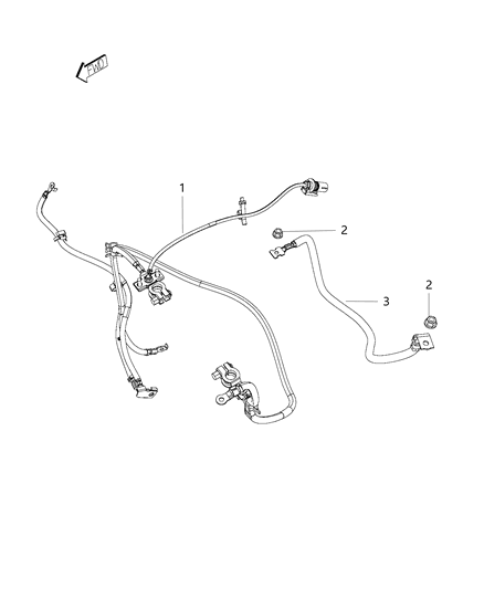 2015 Jeep Compass Engine Control Module Wiring Harness Diagram for 4801329AD