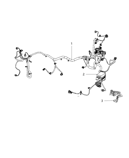 2007 Jeep Patriot Wiring-Engine Compartment Diagram for 5084744AA