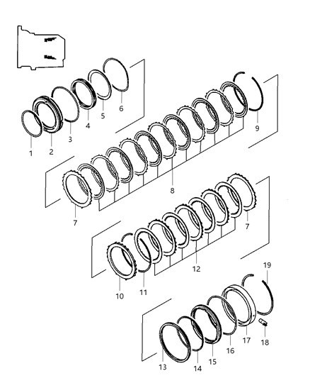 2002 Dodge Stratus Coupe Gear Train - Brakes Diagram