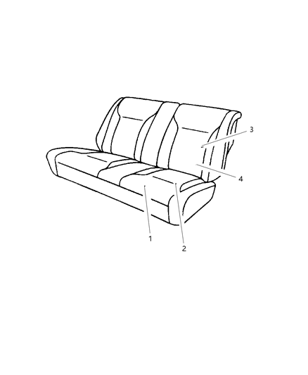 1999 Chrysler Sebring Rear Seats Diagram 1