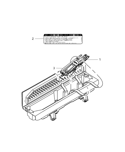 2008 Jeep Commander Jack Diagram for 55197451AA