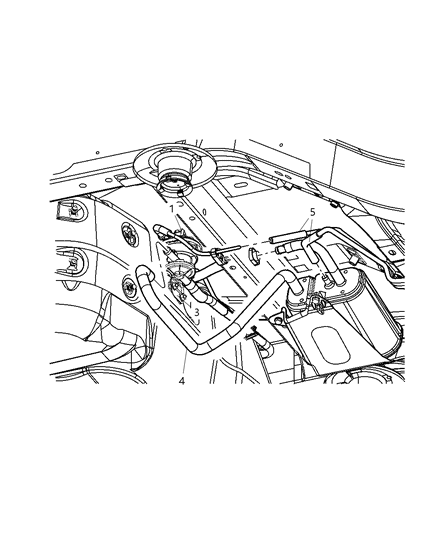 2005 Jeep Liberty Tube-Vacuum Diagram for 52128663AB