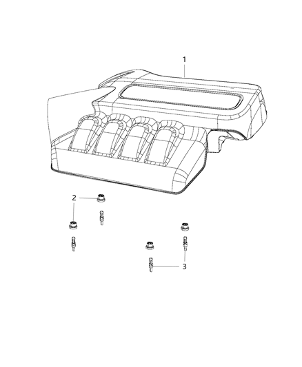 2018 Jeep Renegade Engine Cover & Related Parts Diagram 3