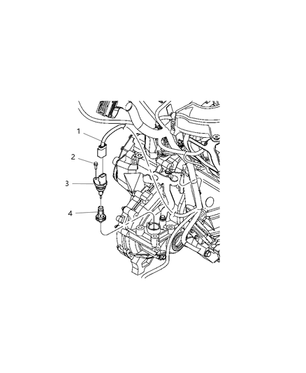 2004 Chrysler Sebring Sedan & Convertible Pinion, Speedometer Diagram