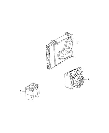 2020 Jeep Renegade Switches - Seats Diagram